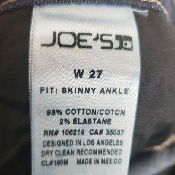 Lot of 2 Pair of Joe's Jeans Skinny Jeans Sz 27 - Picture 4 of 11